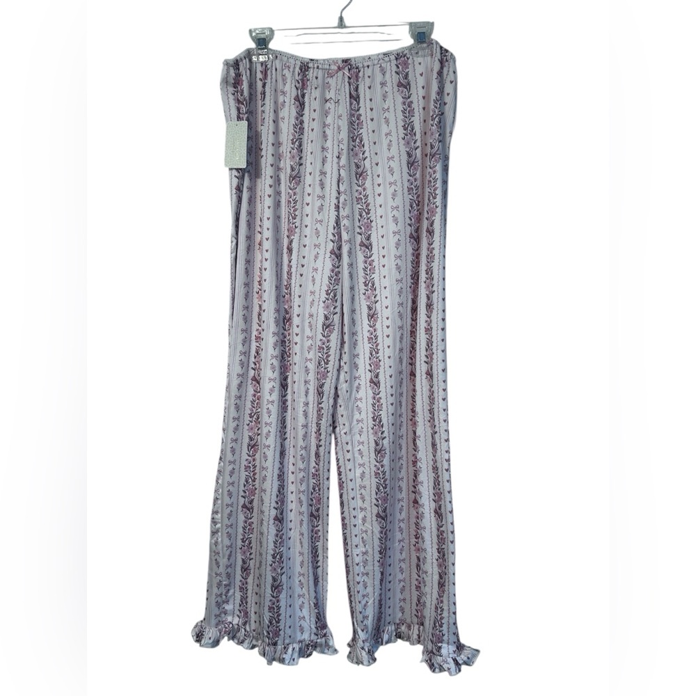 NWT Floral ruffle leg lounge pants from Altar’d State, size 2X